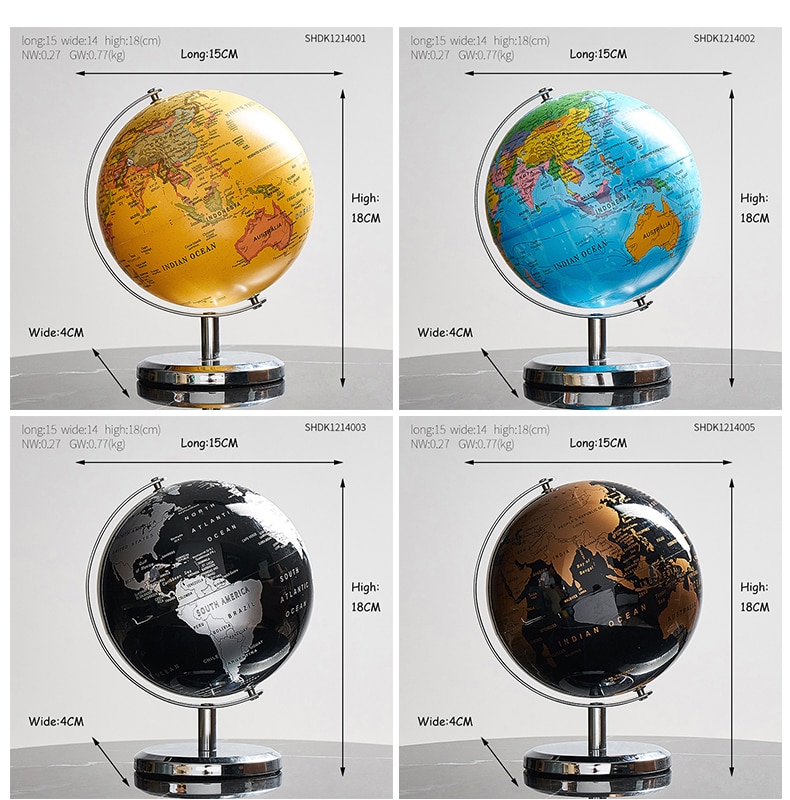 World Globe Desk Decor Gift