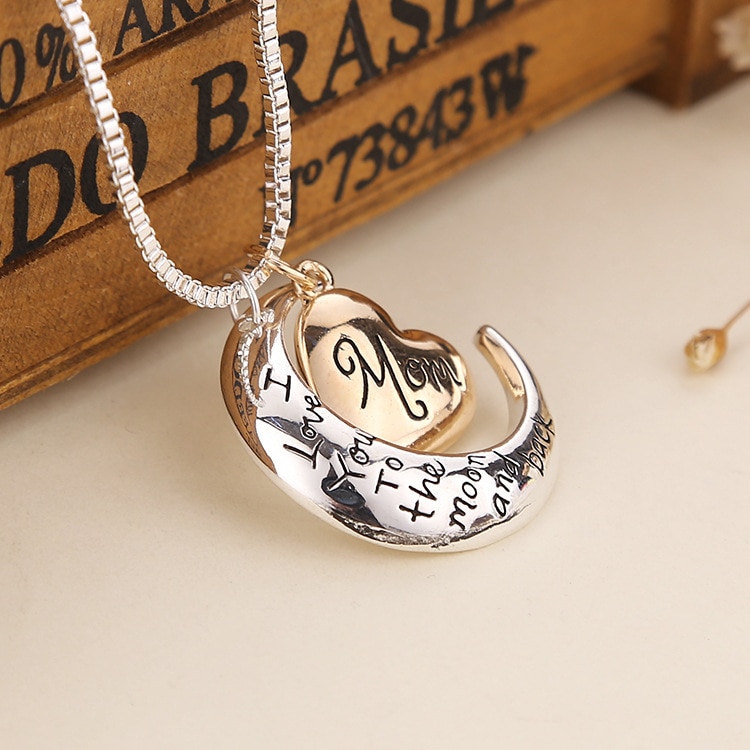 Heart Pendant Necklace Jewelry for Mother Day Gift