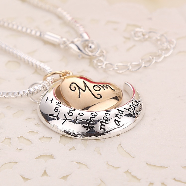 Heart Pendant Necklace Jewelry for Mother Day Gift