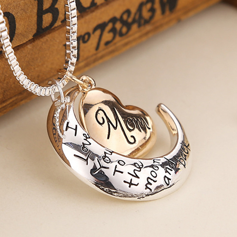 Heart Pendant Necklace Jewelry for Mother Day Gift