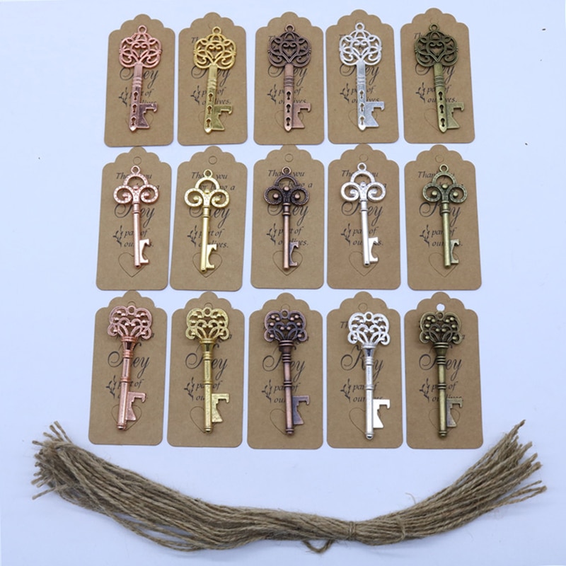 Weddining Keys Gifts for Guests, 100 pcs Set