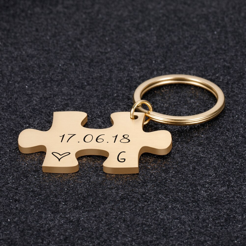 Personalized Keychain Gift, 2 pcs Set