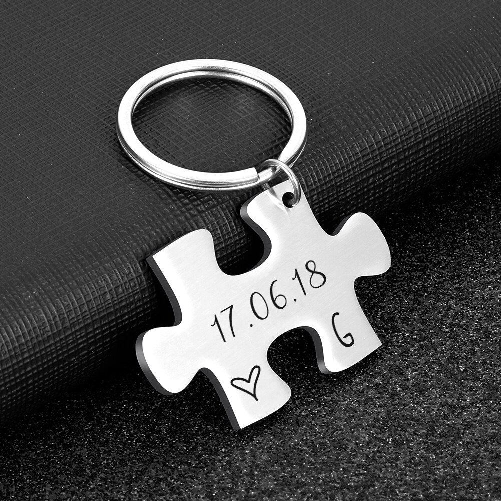 Personalized Keychain Gift, 2 pcs Set