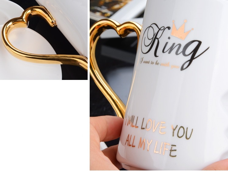 2Pcs/Set Couple Valentine's Day Kiss Mug Gift