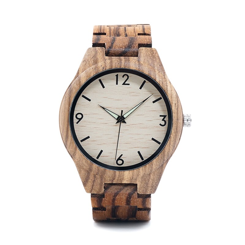 Men's Zebrawood Watch with Gift Box