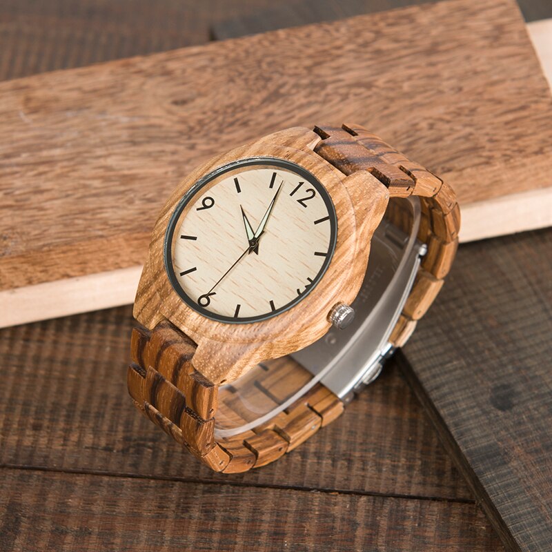 Men's Zebrawood Watch with Gift Box