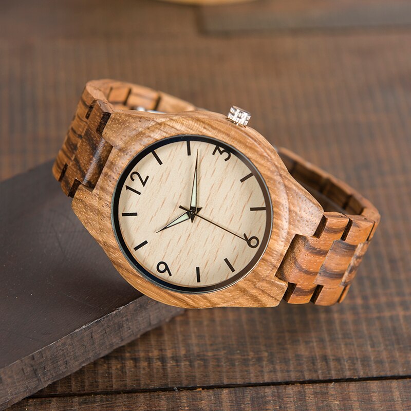 Men's Zebrawood Watch with Gift Box