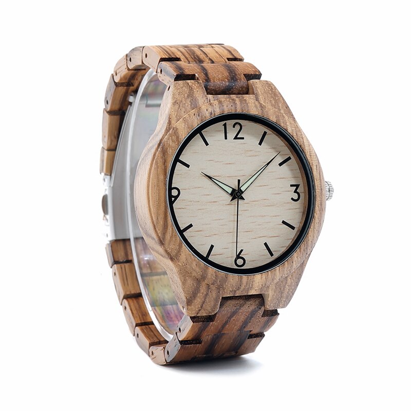 Men's Zebrawood Watch with Gift Box