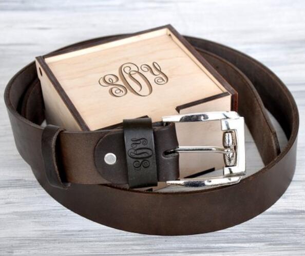 Personalized Leather Belt for Christmas Gift